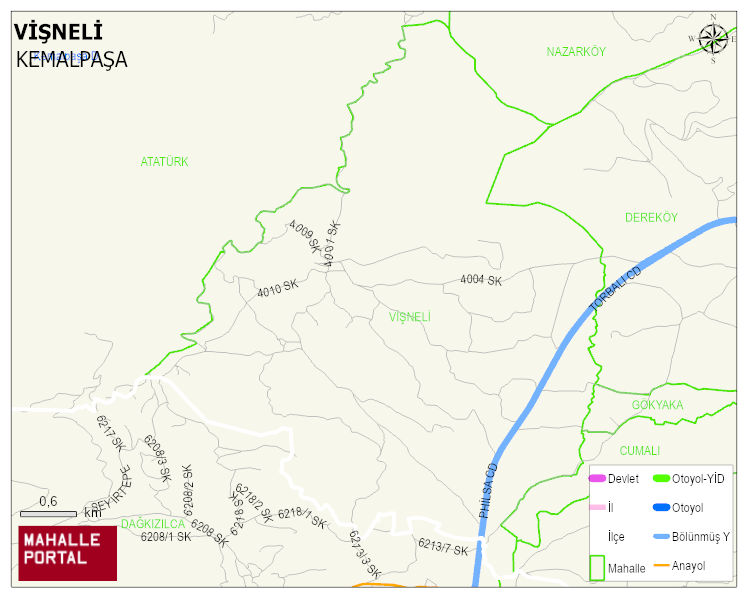 VİŞNELİ Mahallesi Haritası | Güncel Mahalle ve Köy Haritası
