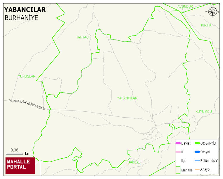 YABANCILAR Mahallesi Haritası | Güncel Mahalle ve Köy Haritası