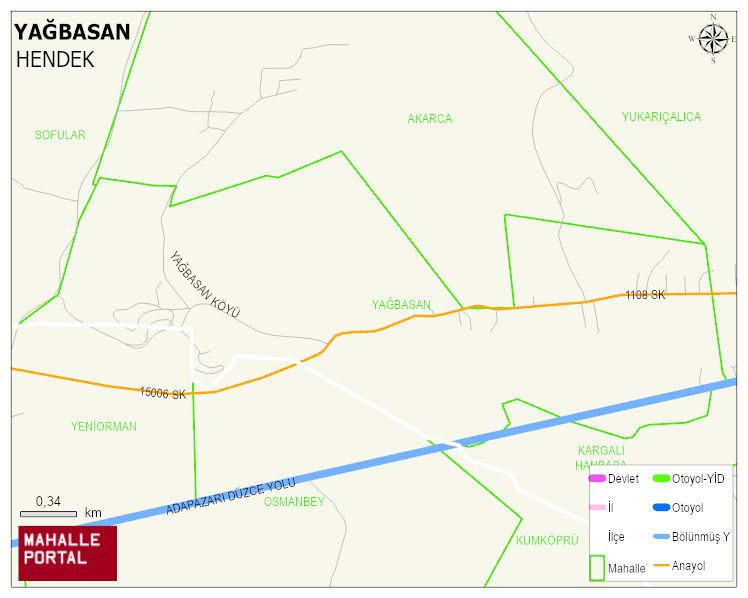 YAĞBASAN Mahallesi Haritası | Mahalle Sokak Haritası