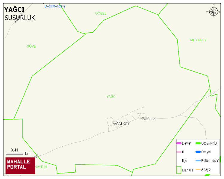 YAĞCI Mahallesi Haritası | Güncel Mahalle ve Köy Haritası