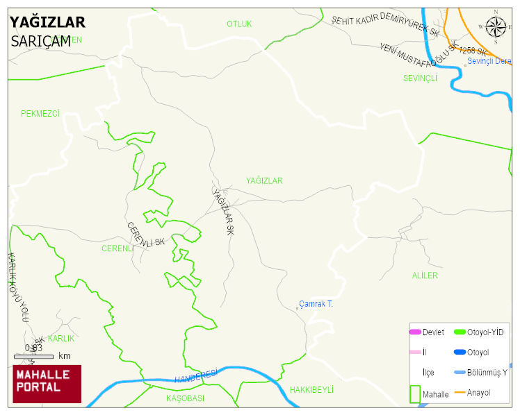 YAĞIZLAR Mahallesi Haritası | Uydu Görüntüsü ve Harita Detayları