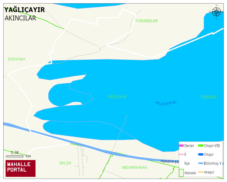 YAĞLIÇAYIR Köyü Haritası | Coğrafi Yapı ve Detaylı Haritası