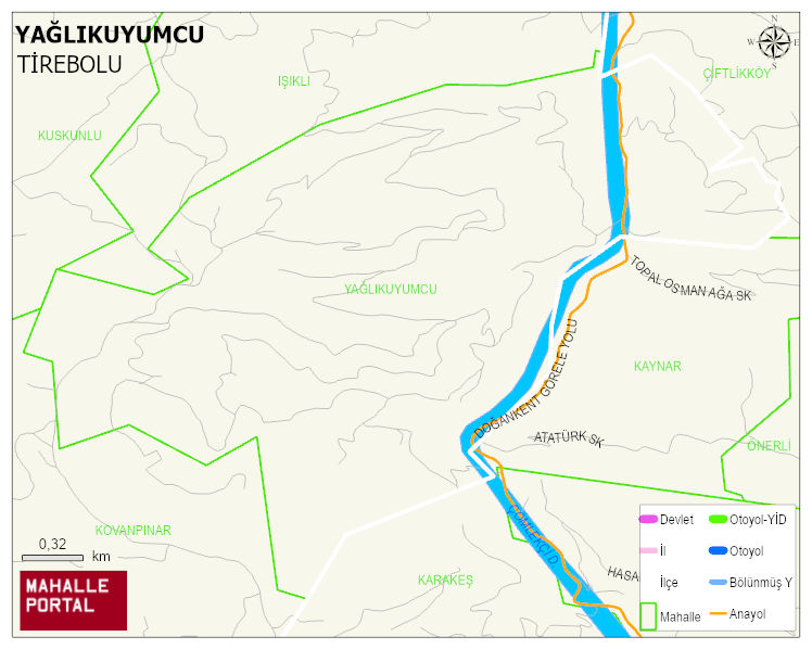 YAĞLIKUYUMCU Köyü Haritası | Uydu Görüntüsü ve Harita Detayları