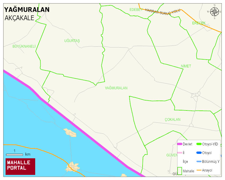 YAĞMURALAN Mahallesi Haritası | Mahalle Sokak Haritası