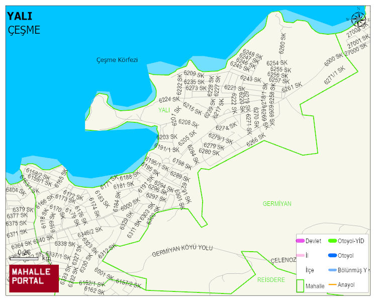 YALI Mahallesi Haritası | Detaylı Köy ve Mahalle Görünümü