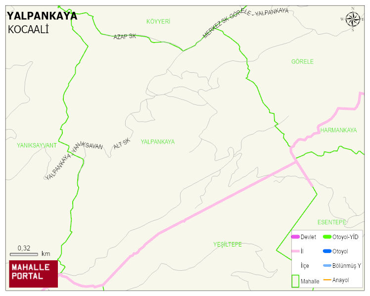 YALPANKAYA Mahallesi Haritası | Uydu Görüntüsü ve Harita Detayları