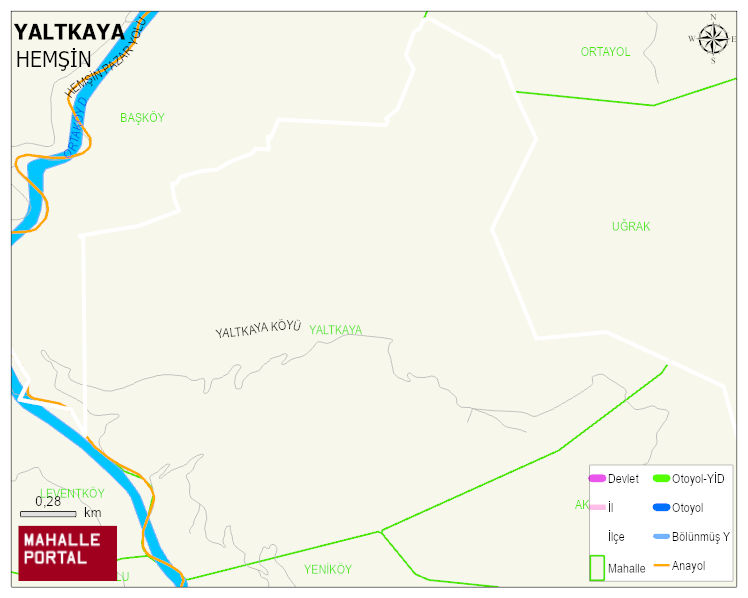 YALTKAYA Köyü Haritası | Mahalle Sokak Haritası