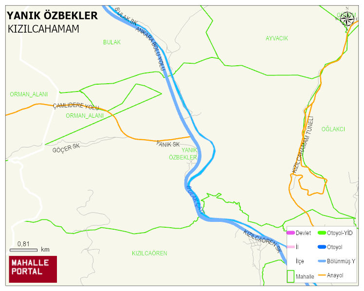 YANIK ÖZBEKLER Mahallesi Haritası | Uydu Görüntüsü ve Harita Detayları