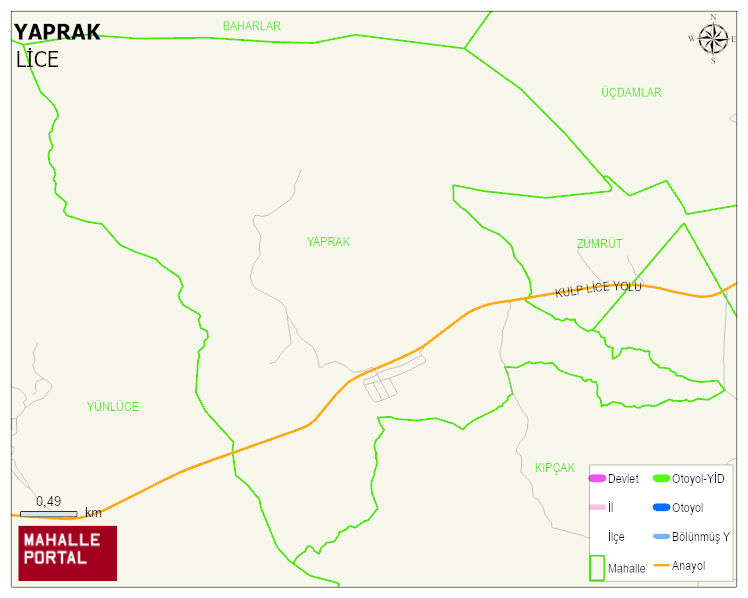 YAPRAK Mahallesi Haritası | İnteraktif Köy ve Mahalle Sınırları