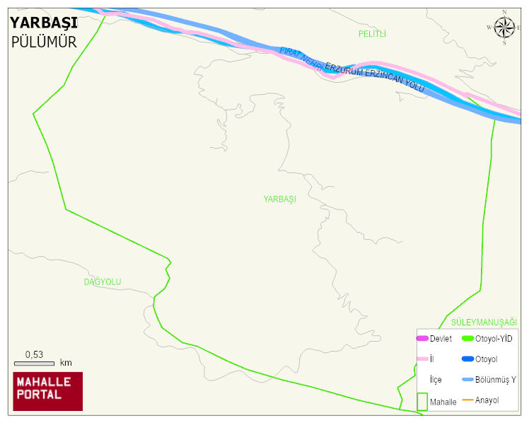 YARBAŞI Köyü Haritası | Coğrafi Yapı ve Detaylı Haritası