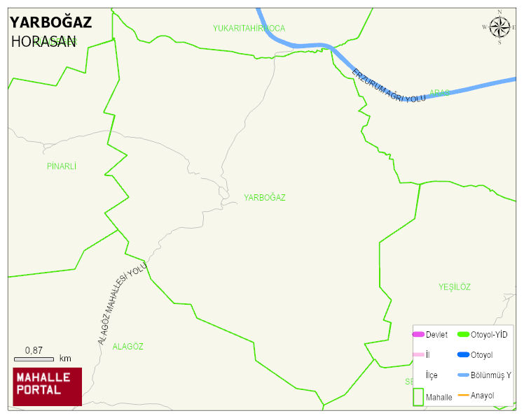 YARBOĞAZ Mahallesi Haritası | Dağlar, Ovalar ve Akarsu Bilgileri