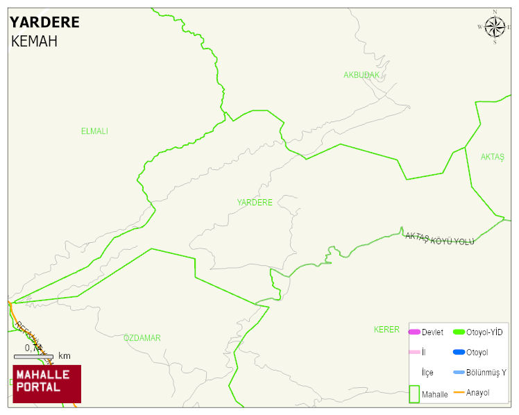 YARDERE Köyü Haritası | Uydu Görüntüsü ve Harita Detayları