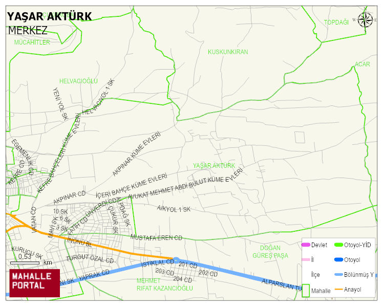 YAŞAR AKTÜRK Mahallesi Haritası | Mahalle Sokak Haritası