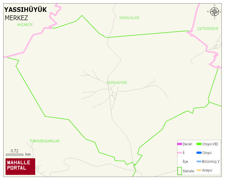YASSIHÜYÜK Köyü Haritası | Uydu Görüntüsü ve Harita Detayları
