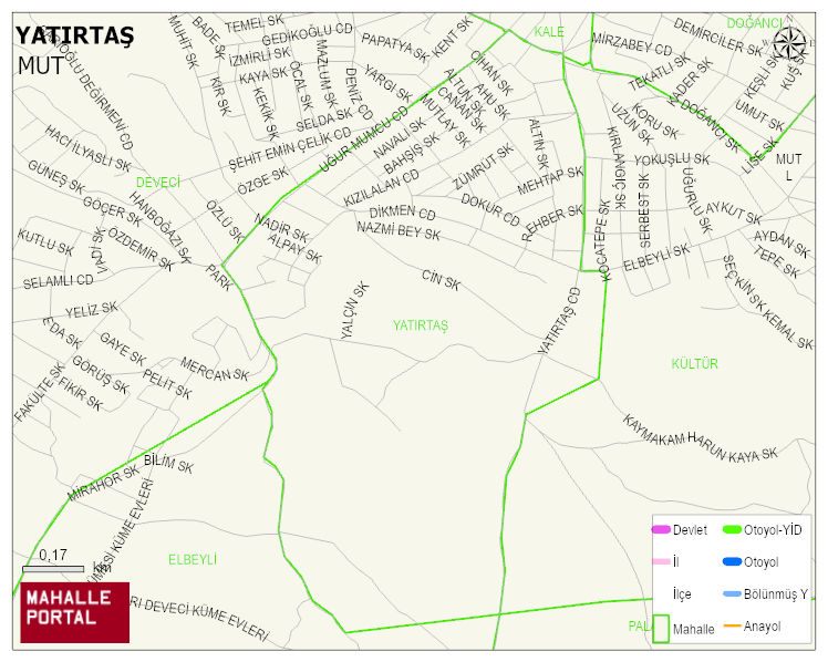 YATIRTAŞ Mahallesi Haritası | Mahalle ve Köy Sınırı
