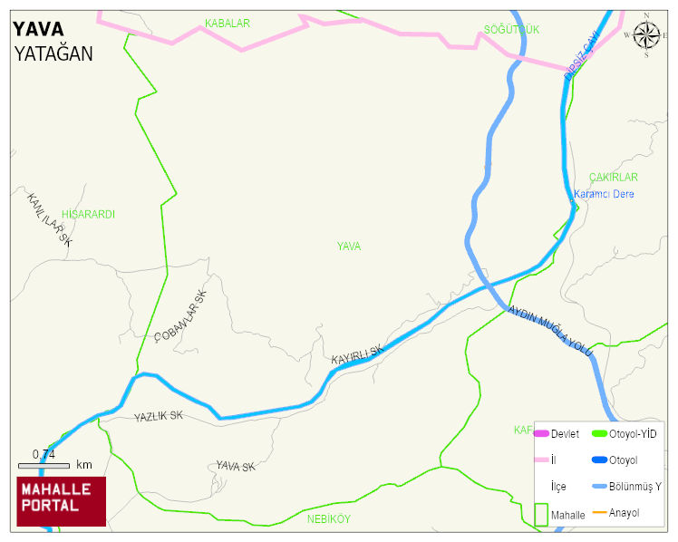 YAVA Mahallesi Haritası | Coğrafi Yapı ve Detaylı Haritası