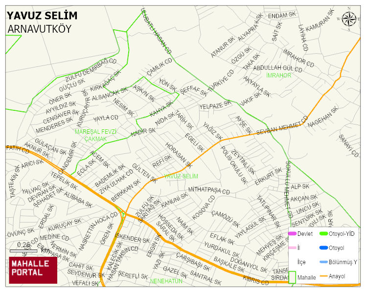 YAVUZ SELİM Mahallesi Haritası | Detaylı Köy ve Mahalle Görünümü