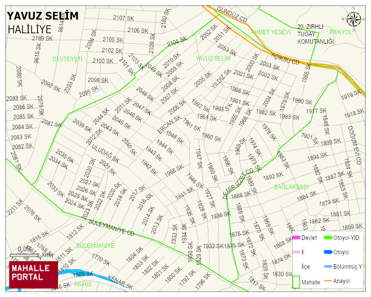 YAVUZ SELİM Mahallesi Haritası | Güncel Mahalle ve Köy Haritası