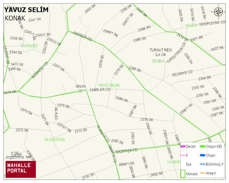 YAVUZ SELİM Mahallesi Haritası | Mahalle Sokak Haritası