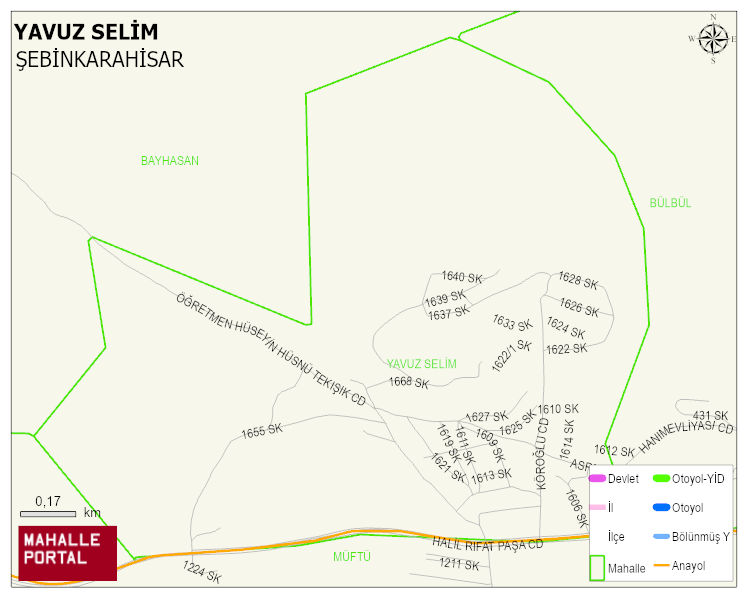 YAVUZ SELİM Mahallesi Haritası | Mahalle Sokak Haritası