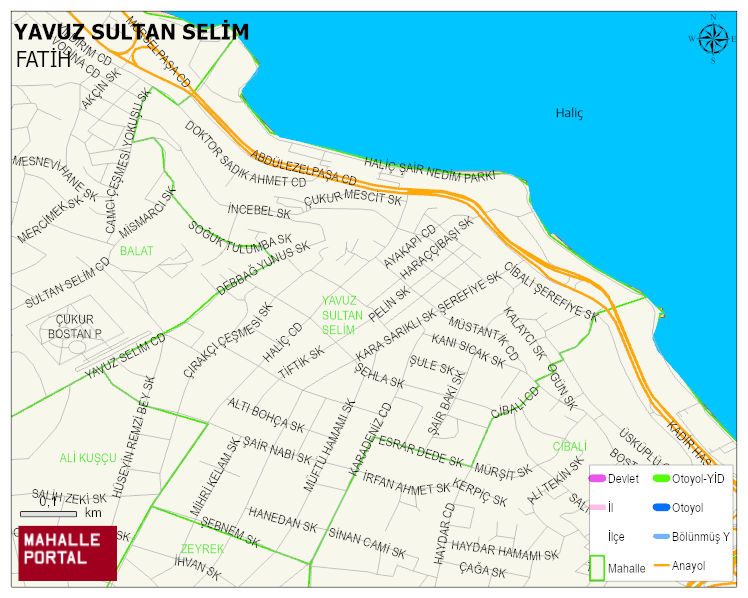 YAVUZ SULTAN SELİM Mahallesi Haritası | Güncel Mahalle ve Köy Haritası