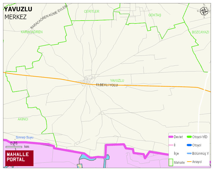 YAVUZLU Köyü Haritası | İnteraktif Köy ve Mahalle Sınırları