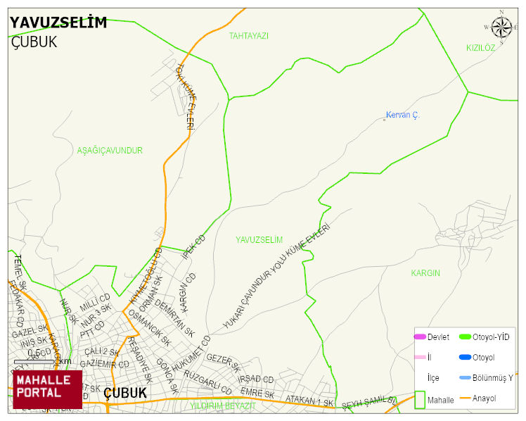 YAVUZSELİM Mahallesi Haritası | Coğrafi Yapı ve Detaylı Haritası