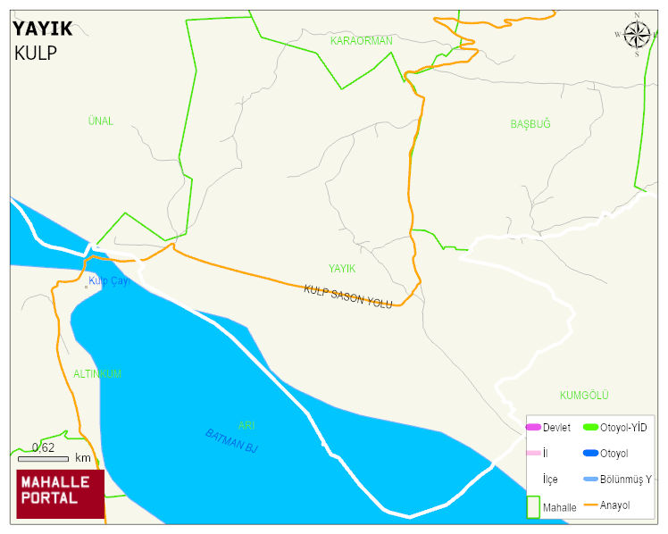 YAYIK Mahallesi Haritası | Coğrafi Yapı ve Detaylı Haritası