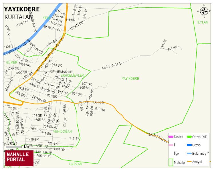 YAYIKDERE Mahallesi Haritası | Uydu Görüntüsü ve Harita Detayları
