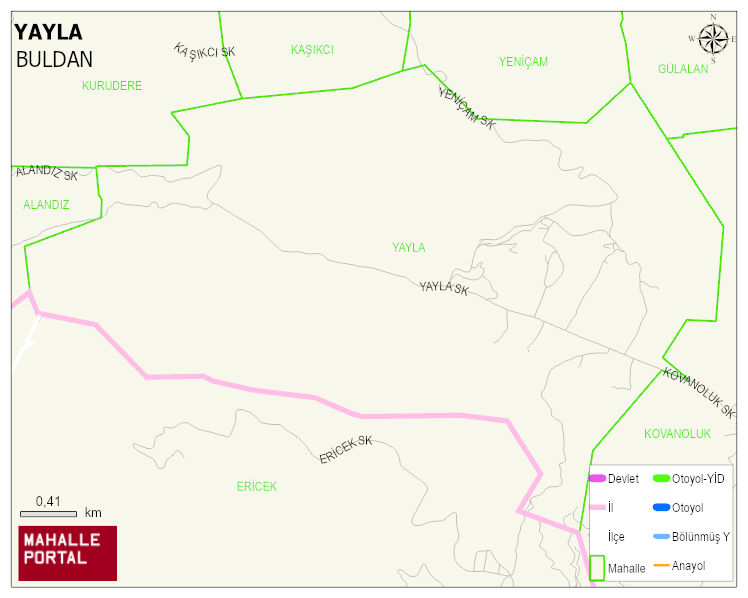 YAYLA Mahallesi Haritası | Mahalle Sokak Haritası
