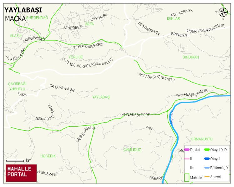 YAYLABAŞI Mahallesi Haritası | Mahalle Sokak Haritası