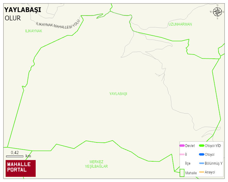 YAYLABAŞI Mahallesi Haritası | Güncel Mahalle ve Köy Haritası
