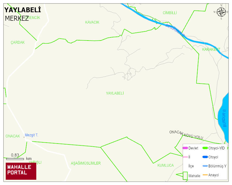 YAYLABELİ Köyü Haritası | İnteraktif Köy ve Mahalle Sınırları
