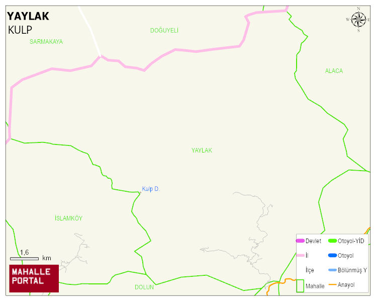 YAYLAK Mahallesi Haritası | İnteraktif Köy ve Mahalle Sınırları
