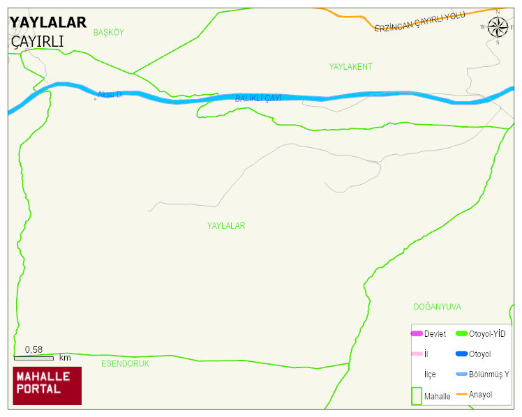 YAYLALAR Köyü Haritası | Güncel Mahalle ve Köy Haritası