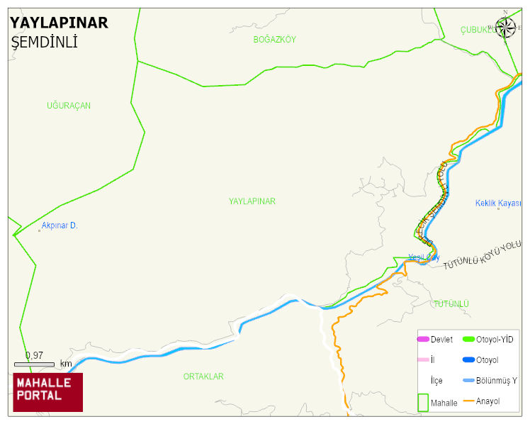 YAYLAPINAR Köyü Haritası | Uydu Görüntüsü ve Harita Detayları