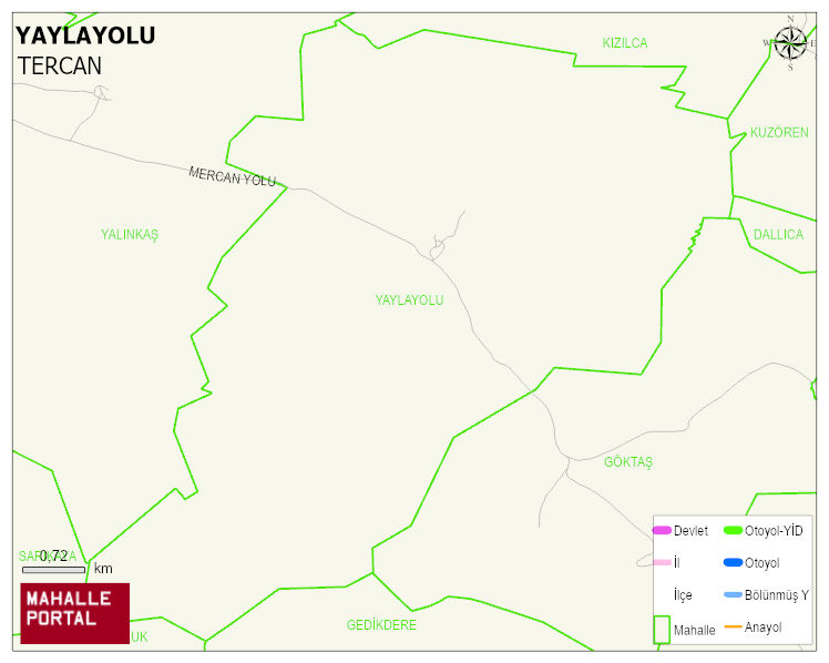 YAYLAYOLU Köyü Haritası | Coğrafi Yapı ve Detaylı Haritası
