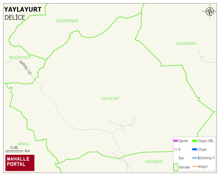YAYLAYURT Köyü Haritası | Mahalle Sokak Haritası