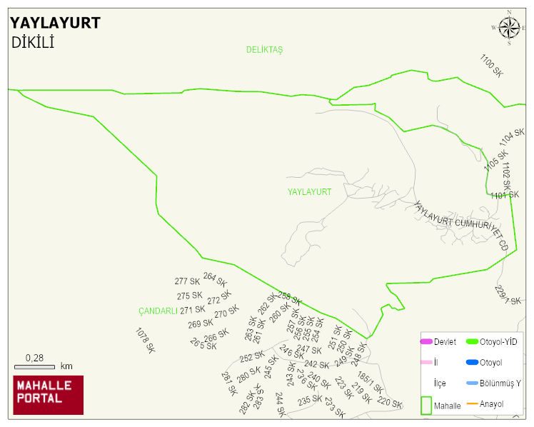 YAYLAYURT Mahallesi Haritası | Mahalle ve Köy Sınırı