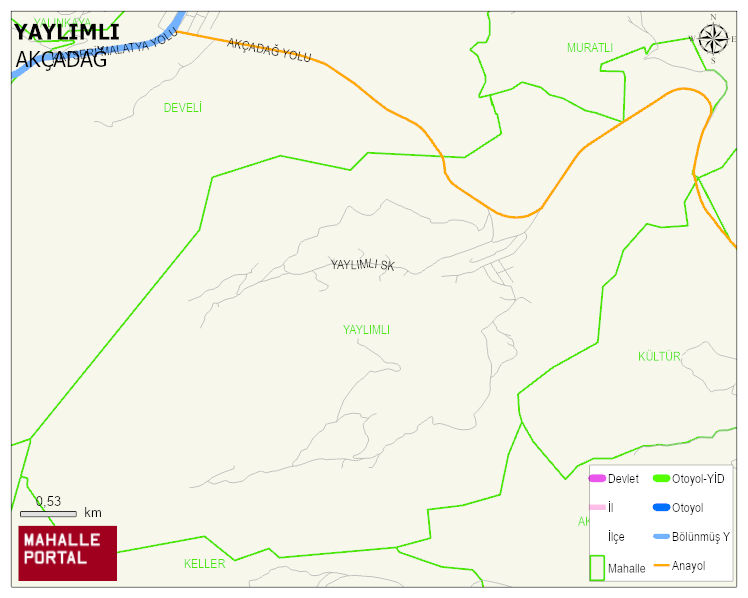 YAYLIMLI Mahallesi Haritası | İnteraktif Köy ve Mahalle Sınırları