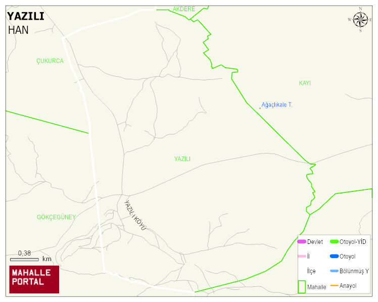 YAZILI Mahallesi Haritası | Güncel Mahalle ve Köy Haritası