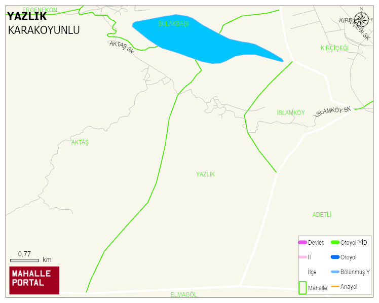YAZLIK Köyü Haritası | Uydu Görüntüsü ve Harita Detayları