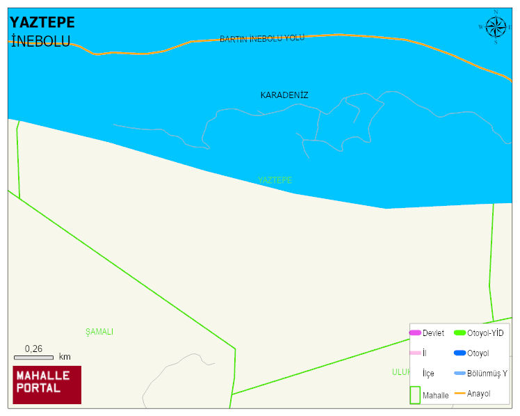 YAZTEPE Köyü Haritası | Güncel Mahalle ve Köy Haritası