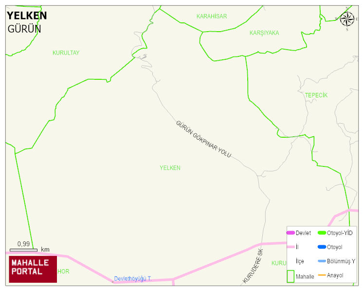 YELKEN Köyü Haritası | Coğrafi Yapı ve Detaylı Haritası