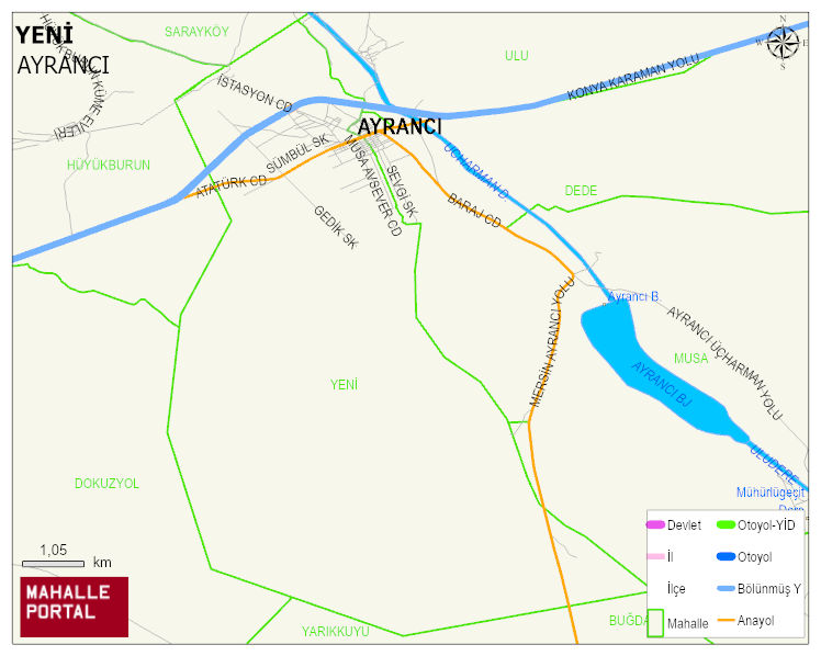 YENİ Mahallesi Haritası | Detaylı Köy ve Mahalle Görünümü