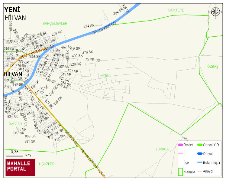 YENİ Mahallesi Haritası | İnteraktif Köy ve Mahalle Sınırları