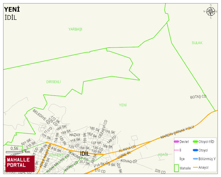YENİ Mahallesi Haritası | Mahalle Sokak Haritası