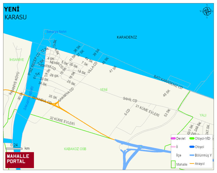 YENİ Mahallesi Haritası | Coğrafi Yapı ve Detaylı Haritası