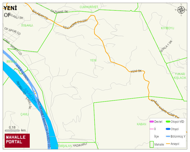 YENİ Mahallesi Haritası | Coğrafi Yapı ve Detaylı Haritası