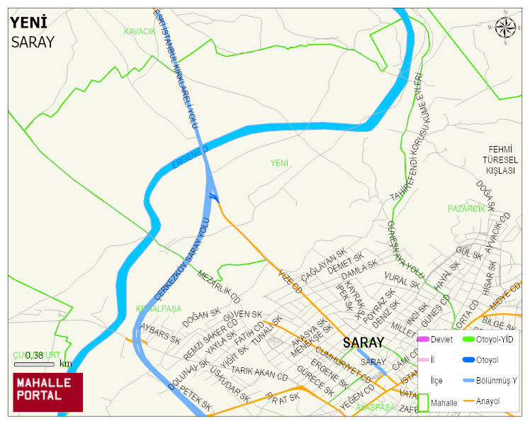 YENİ Mahallesi Haritası | İnteraktif Köy ve Mahalle Sınırları